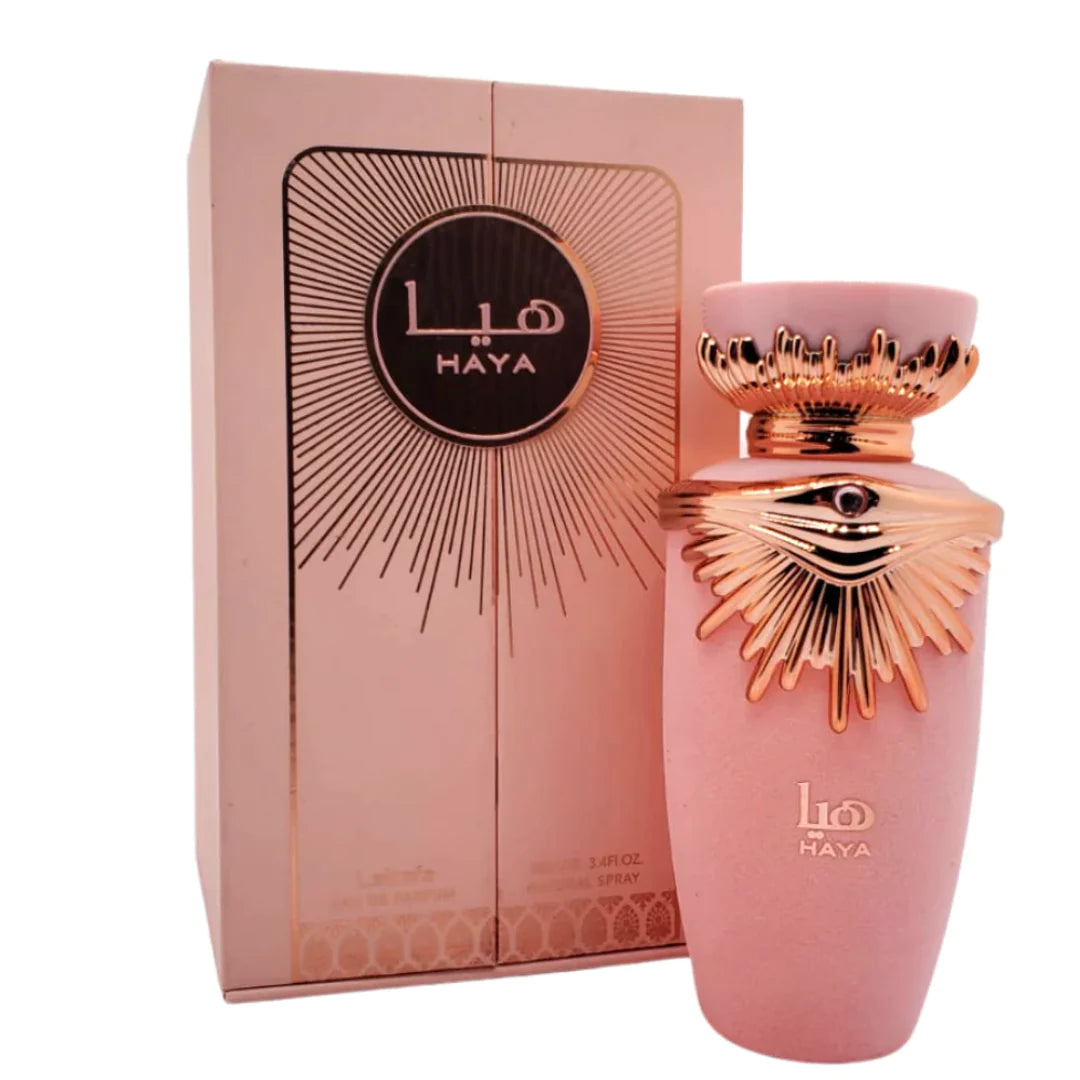 Lattafa Haya Eau de Parfum Spray for Women, 3.4 Ounce