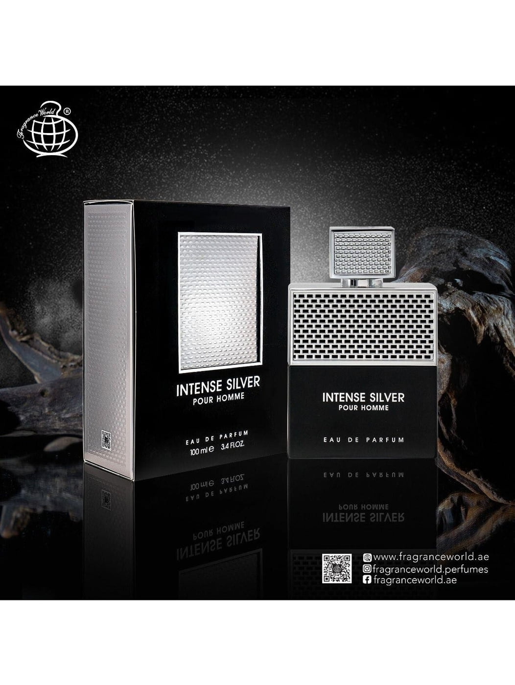 Fragrance World Intense Silver Pour Homme Edp 100ml by Fragrance World Perfumes