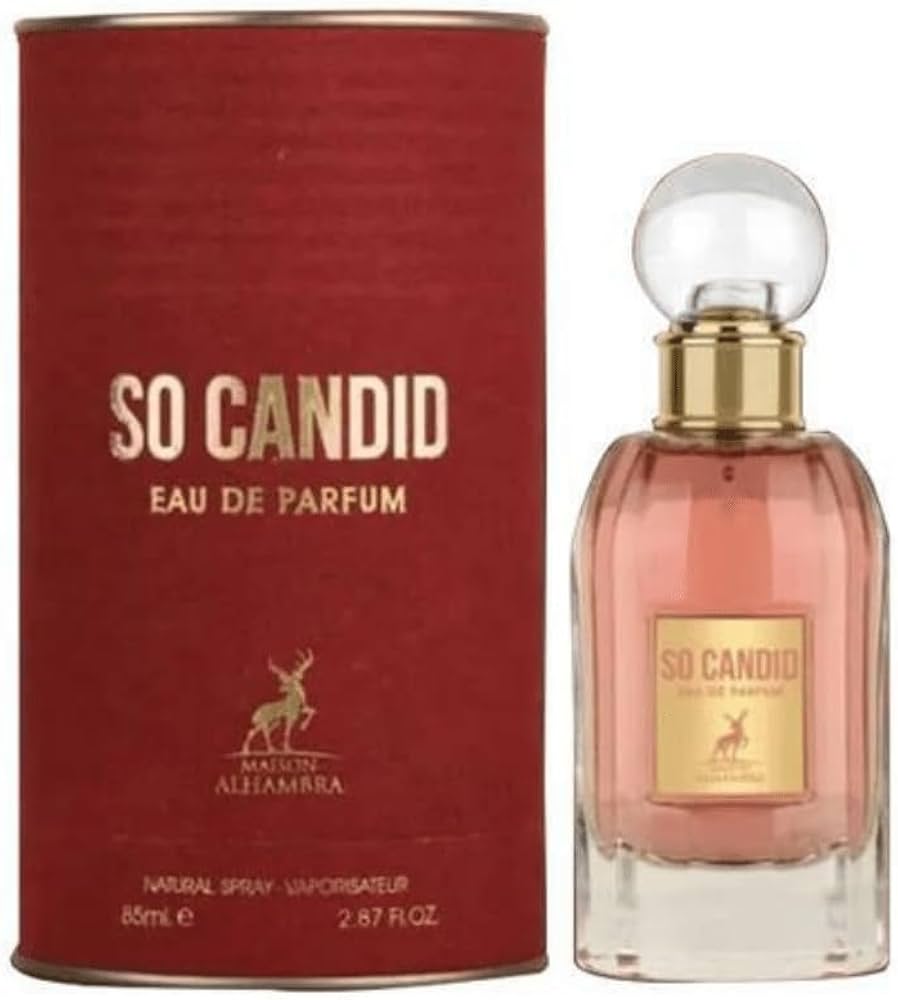 Lattafa Maison Alhambra So Candid Eau De Parfum Spray for Women, 2.87 Ounce