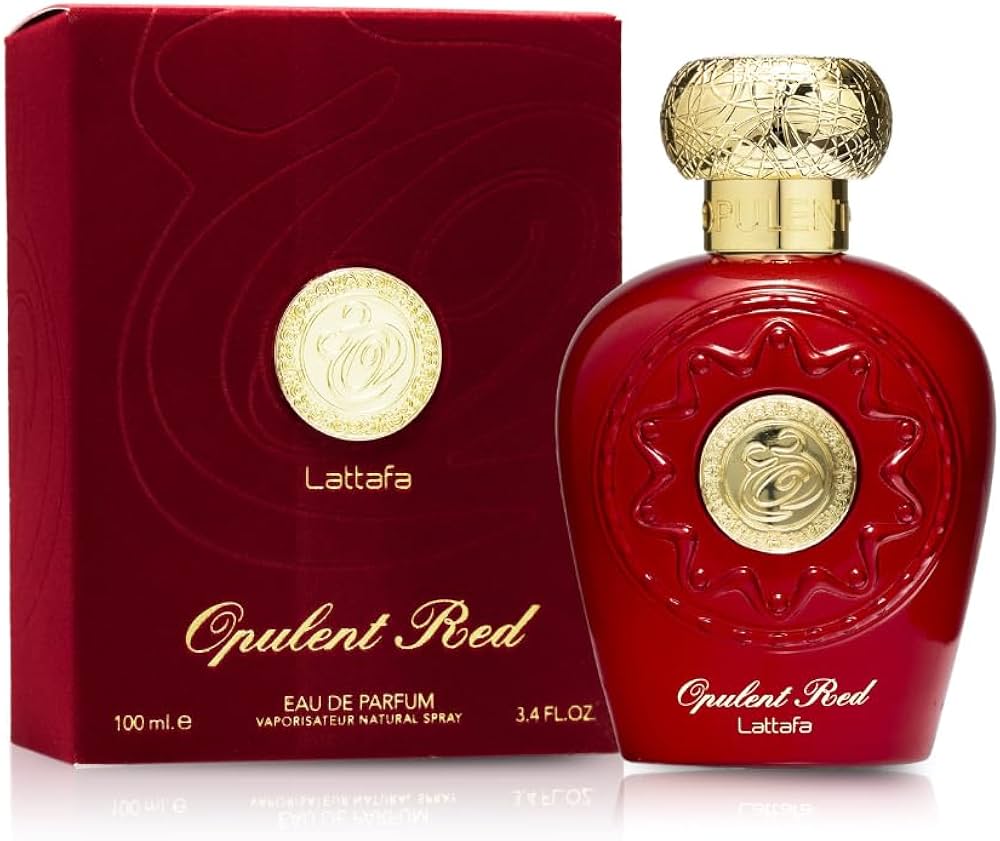 Lattafa Perfumes Opulent Red for Unisex Eau de Parfum Spray, 3.4 Ounce (137662)
