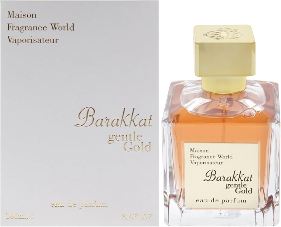 Fragrance World Barakkat Gentle Gold Eau de Parfum Spray for Unisex, 3.4 Ounce