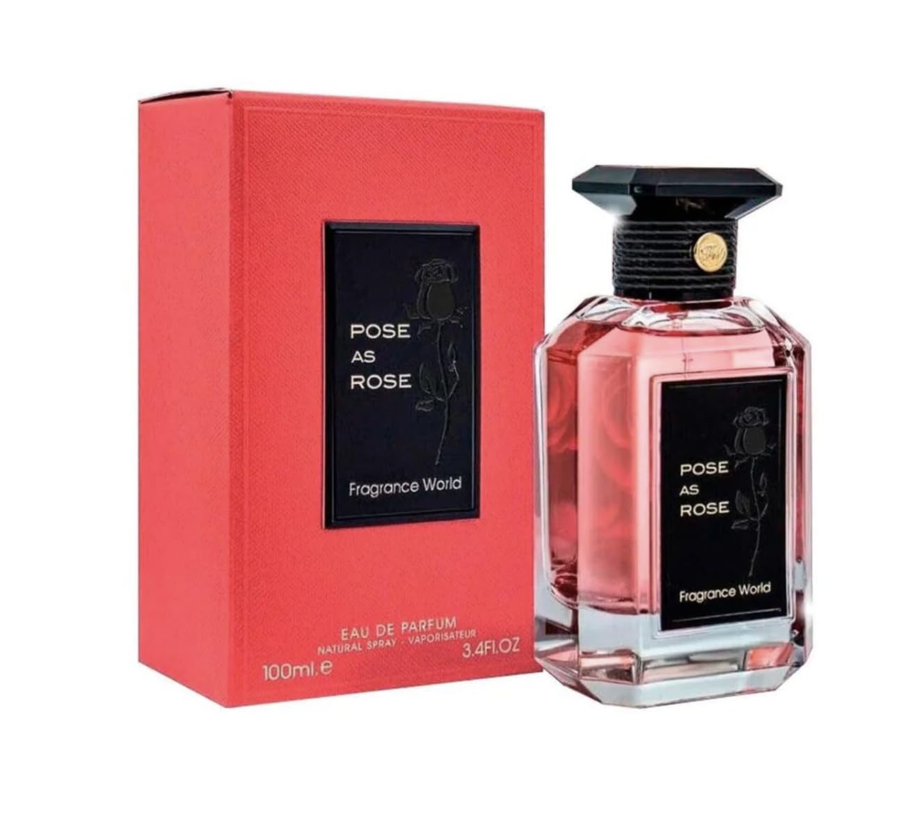Fragrance World Pose As Rose - Eau de Parfum Perfume For Women, 100ml
