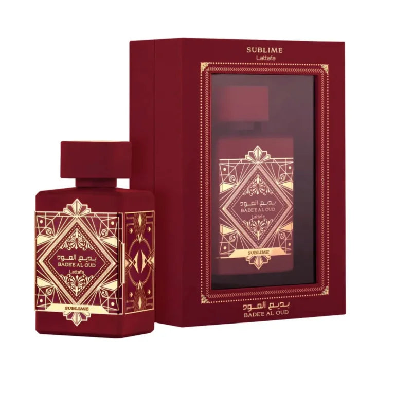 Badee Al Oud Sublime Eau de Parfum Spray for Unisex, 3.4 Ounce by Lattafa Perfumes