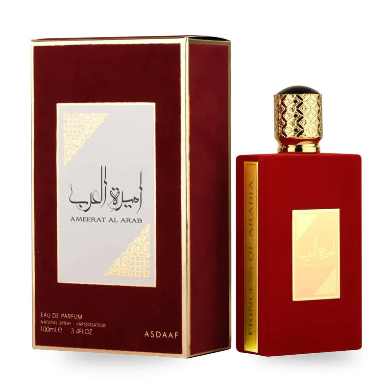 Asdaaf Ameerat Al Arab Eau de Parfum Spray for Women, 3.4 Ounce by Lattafa Perfumes
