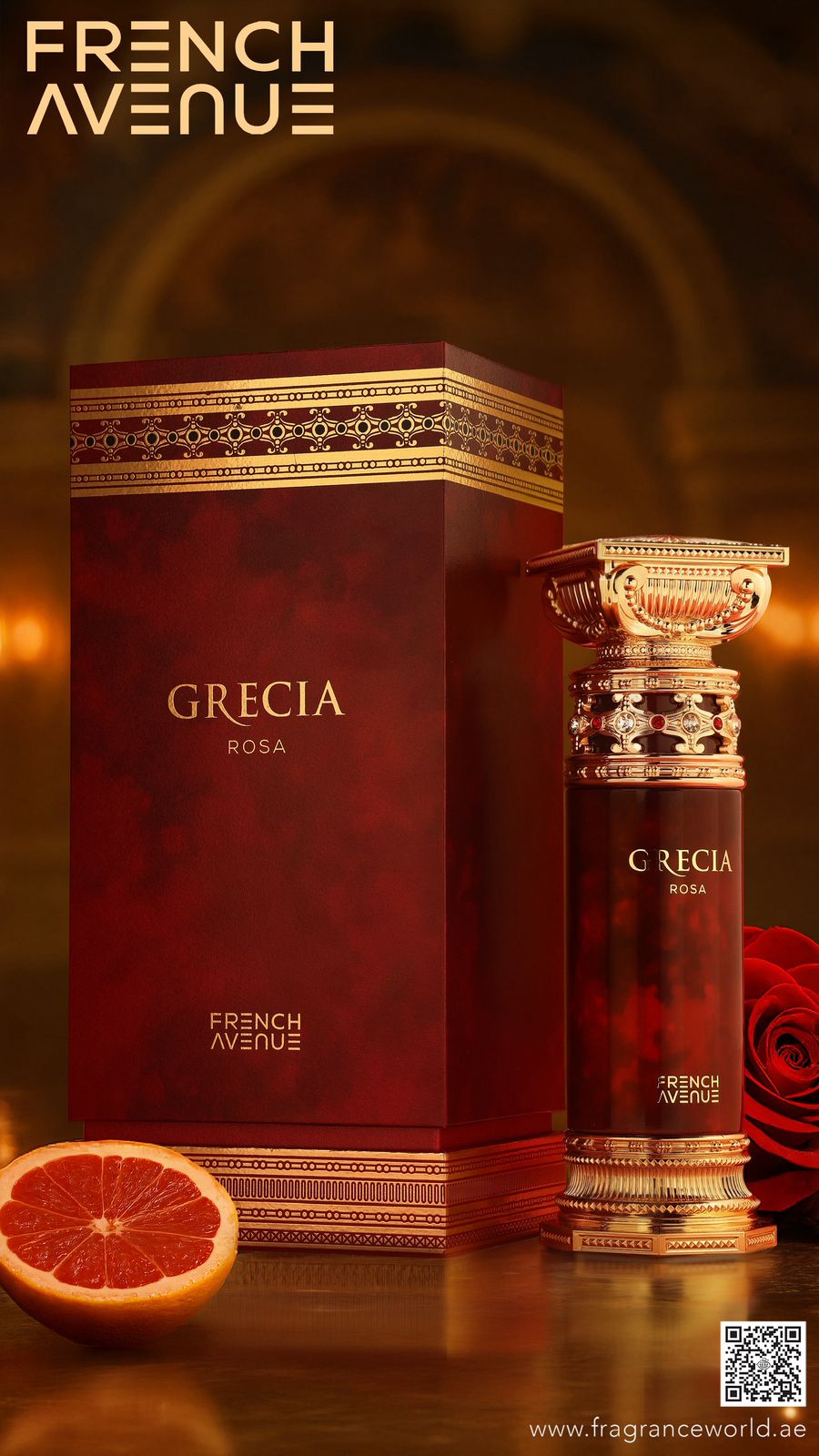 Grecia Rosa EDP 100ml French Avenue by Fragrance World