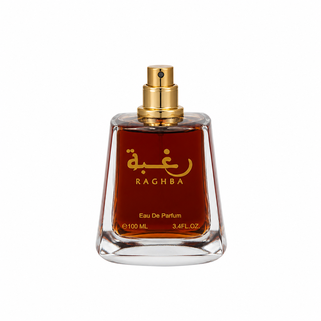 Raghba 2-piece Set for Unisex (3.4 Oz Eau de Parfum Spray + 1.7 Oz Perfumed Deodorant Spray) by Lattafa Perfumes