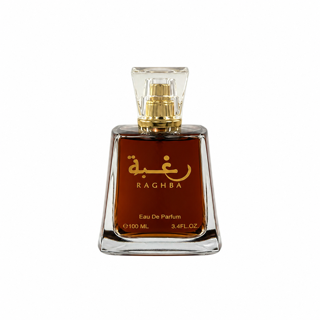 Raghba 2-piece Set for Unisex (3.4 Oz Eau de Parfum Spray + 1.7 Oz Perfumed Deodorant Spray) by Lattafa Perfumes
