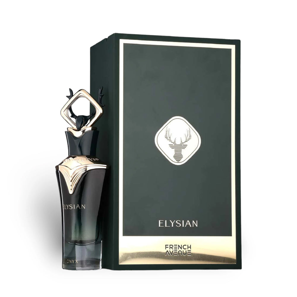 Fragrance World French Avenue Elysian Onyx Eau de Parfum for Men, 80ml