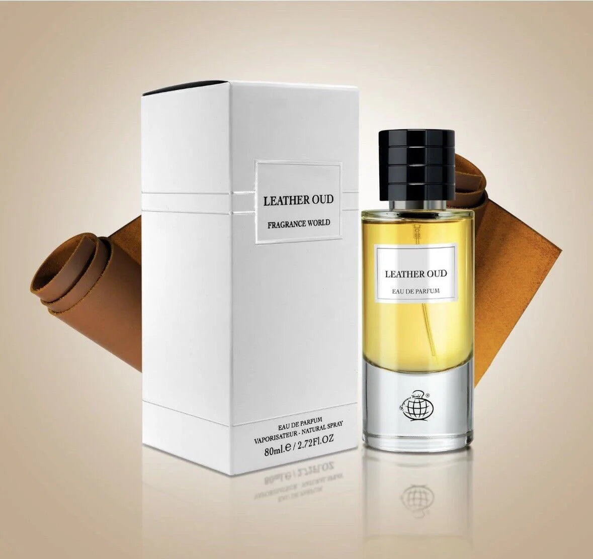 Fragrance World Leather Oud - Eau de Parfum Unisex Perfume, 100ml